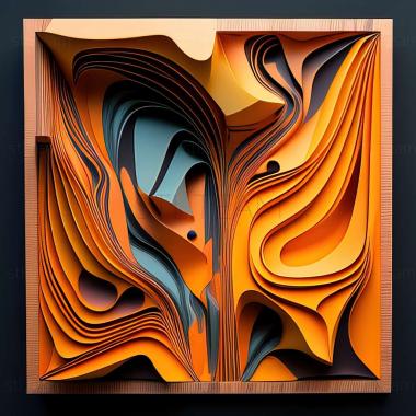 3D model abstract painting (STL)